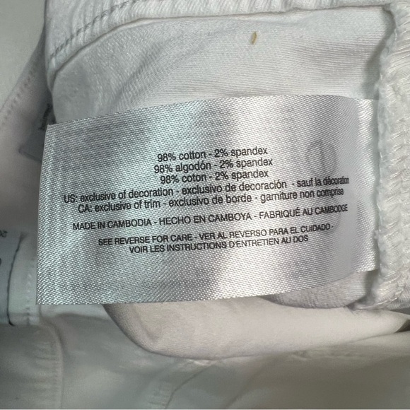 Jessica Simpson Women's White Beloved High Waist Denim Short Size 20W - Picture 10 of 13